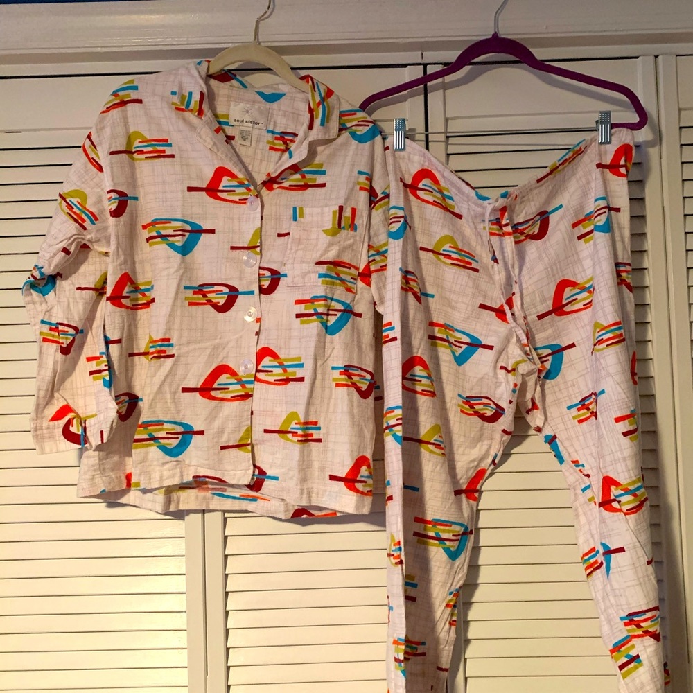 Vintage Soul Sister Pajamas-Atomic 50s Design!